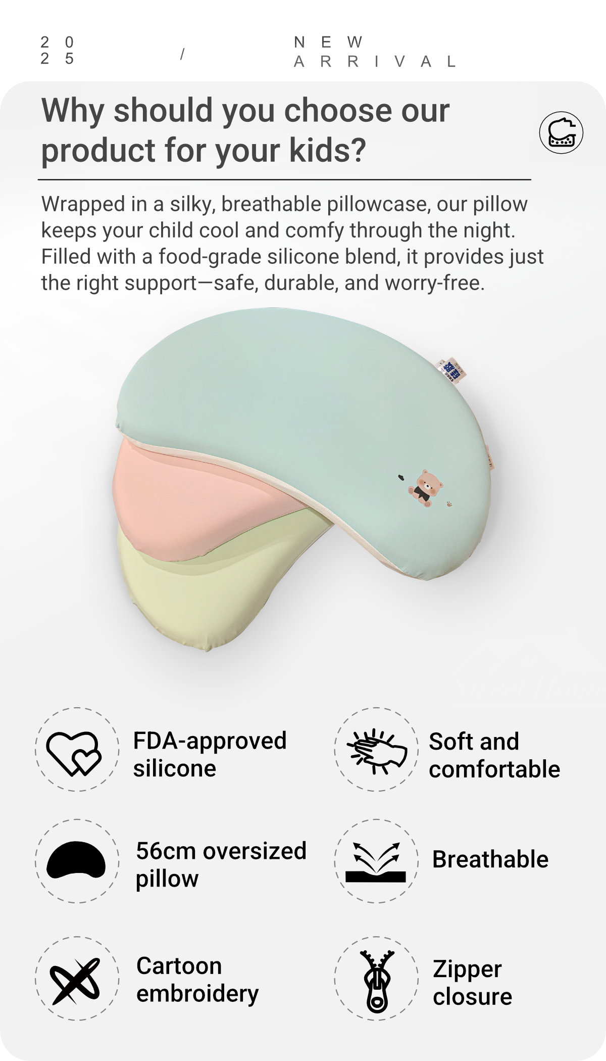 Kids-Crescent-Silicone-Pillow-2
